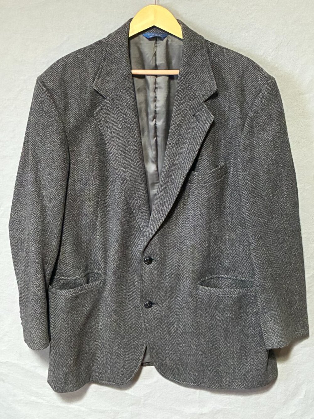 Pendleton Men’s Vintage 100% Wool Herringbone Blazer Size 44 Multicolor Academia